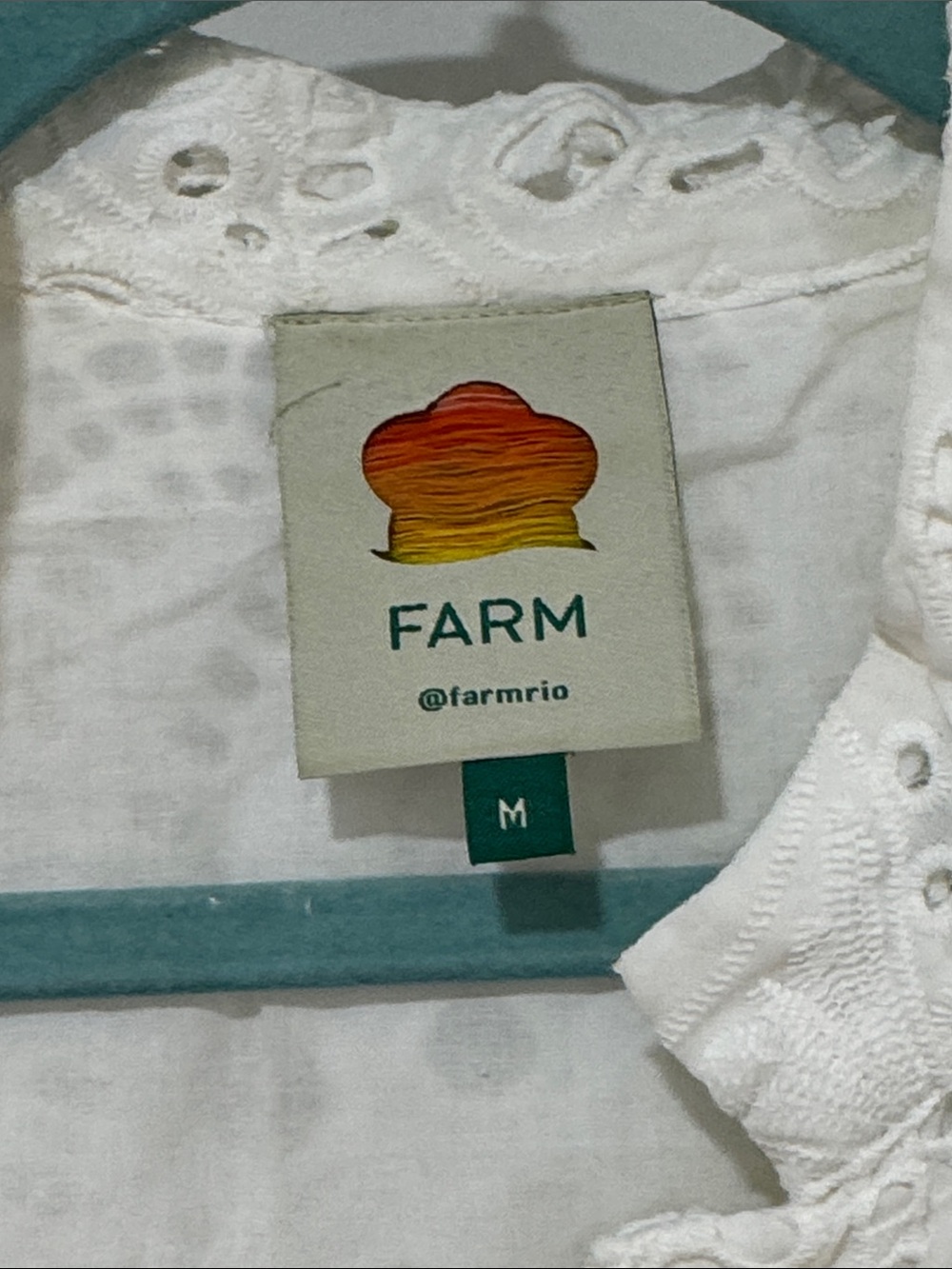 FARM Rio White Eyelet Belted Mini Dress - Picture 2 of 3
